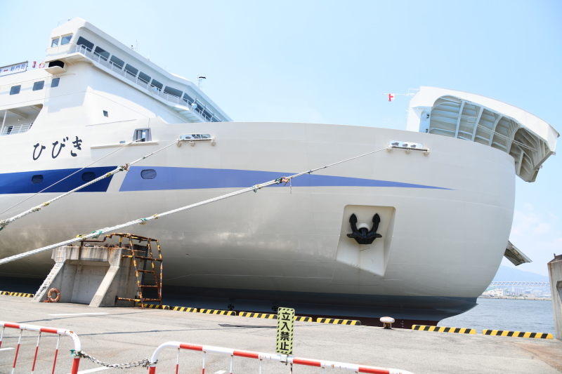 阪九フェリー昼便「ひびき」乗船。① : 本島丸の船旅日記