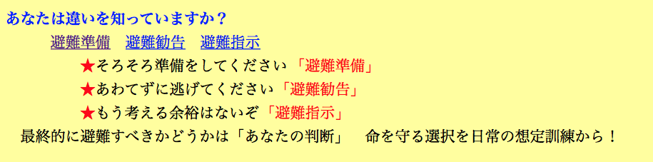 避難勧告 避難指示などの基準が変更されています やすうら夢工房ブログ 避難勧告 避難指示などの基準が変更されています やすうら夢工房ブログ