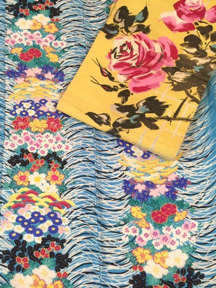 24日より!夏のロマデパ・新宿伊勢丹♪カラフル!水色小花単衣×チェック黄色ピンク薔薇絽帯♪販売商品10_c0321302_09040540.jpg