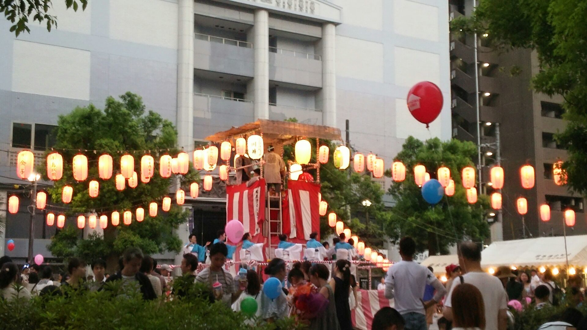 松戸　夏祭り　夕焼け_c0064859_09033666.jpg