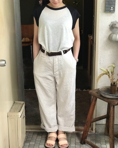 linen baseball tee_d0364239_18063258.jpg