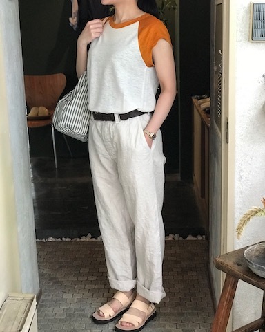 linen baseball tee_d0364239_18084003.jpg