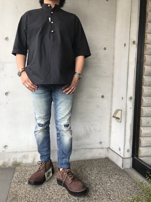 今季の本命!★? Kato ・・・ Cotton LINEN STAND SHIRTS!♪!_d0152280_01283043.jpeg