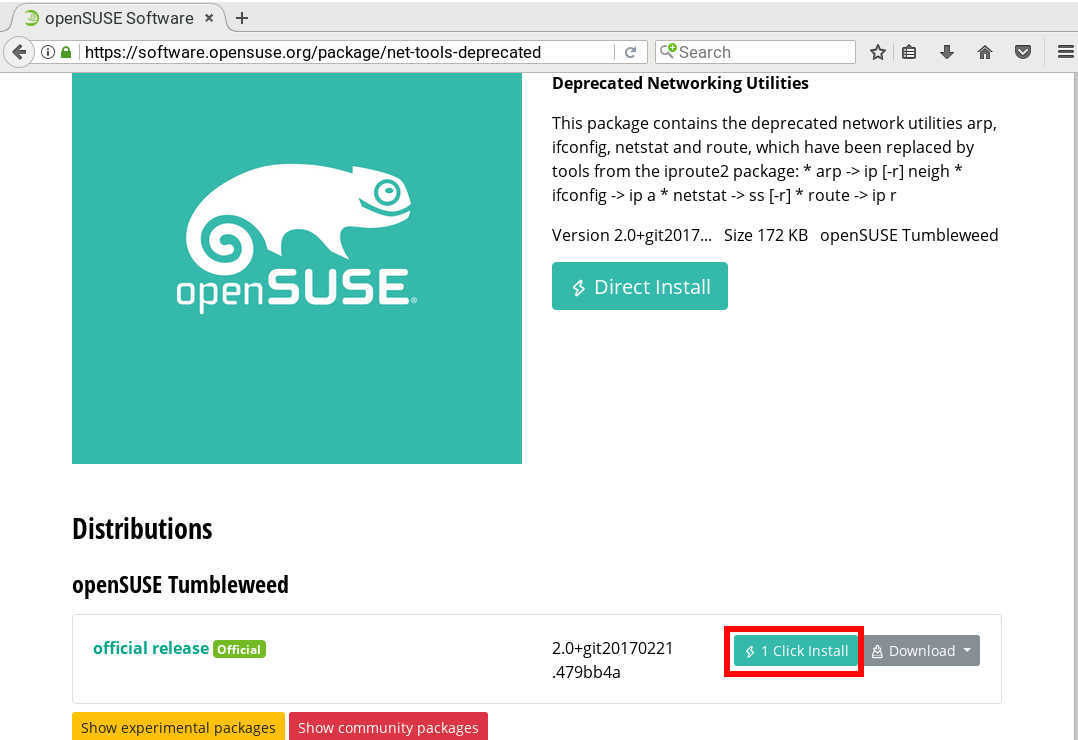SUSE 15 (openSUSE15 , SLE15)には ifconfig コマンドが無くなりました。_a0056607_11450608.jpg