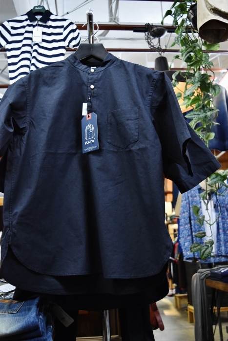 今季の本命!★? Kato ・・・ Cotton LINEN STAND SHIRTS!♪!_d0152280_20422069.jpg