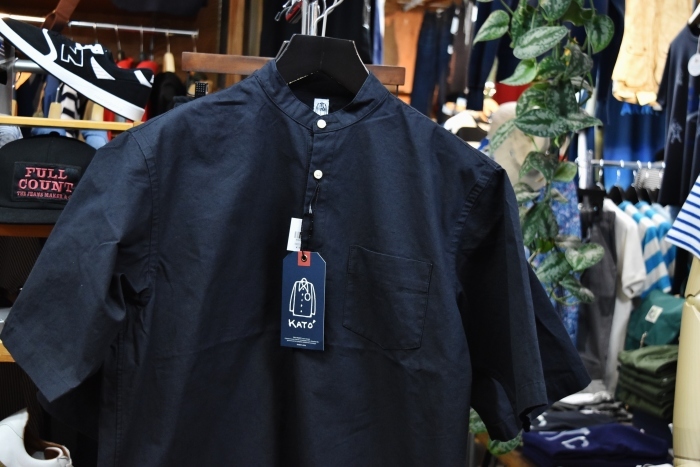 今季の本命!★? Kato ・・・ Cotton LINEN STAND SHIRTS!♪!_d0152280_20442604.jpg