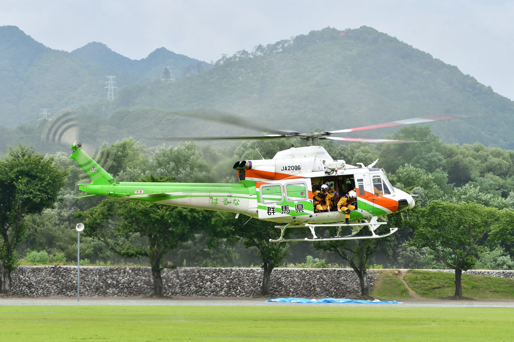 利根沼田広域消防本部管内山岳救助事案 場外離着陸場ヘリ支援 ドクヘリ活動 花鳥風月 空photo Blog