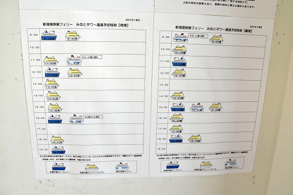 佐渡汽船「おけさ丸」新潟出港の撮影_e0158925_1459100.jpg