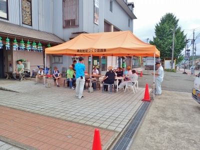 「生ビール&鮎まつり」の前日準備でした_c0336902_17002575.jpg