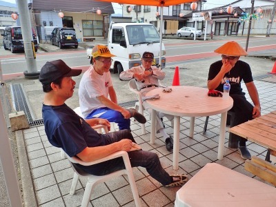 「生ビール&鮎まつり」の前日準備でした_c0336902_17003096.jpg