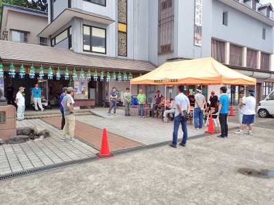 「生ビール&鮎まつり」の前日準備でした_c0336902_17040662.jpg