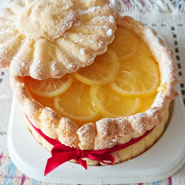 「レモンババロアシャルロットケーキ」レッスン_a0113430_08270932.jpg