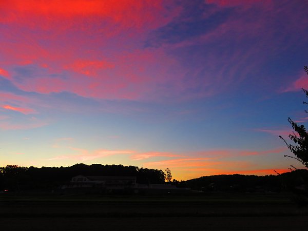 18年7月31日 夏の夕焼け O V 今日の風に吹かれましょう 18年7月31日 夏の夕焼け O V 今日の風に吹かれましょう