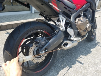 CB650F 12か月点検整備_e0114857_08495870.jpg