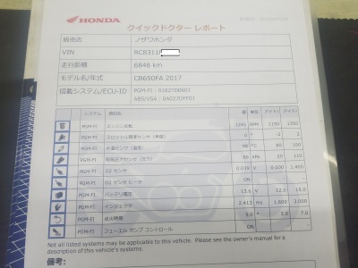 CB650F 12か月点検整備_e0114857_08531566.jpg