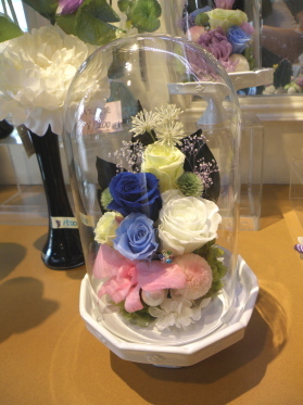 御供え用プリザーブドアレンジ_e0170461_12372515.jpg