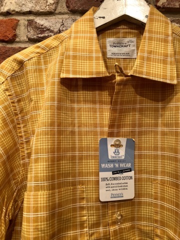 1960s \" PENNEY\'S TOWN CRAFT \" 100% combed cotton VINTAGE BOX-TAIL CHECK SHIRTS - Dead Stock - ._d0172088_18440085.jpg