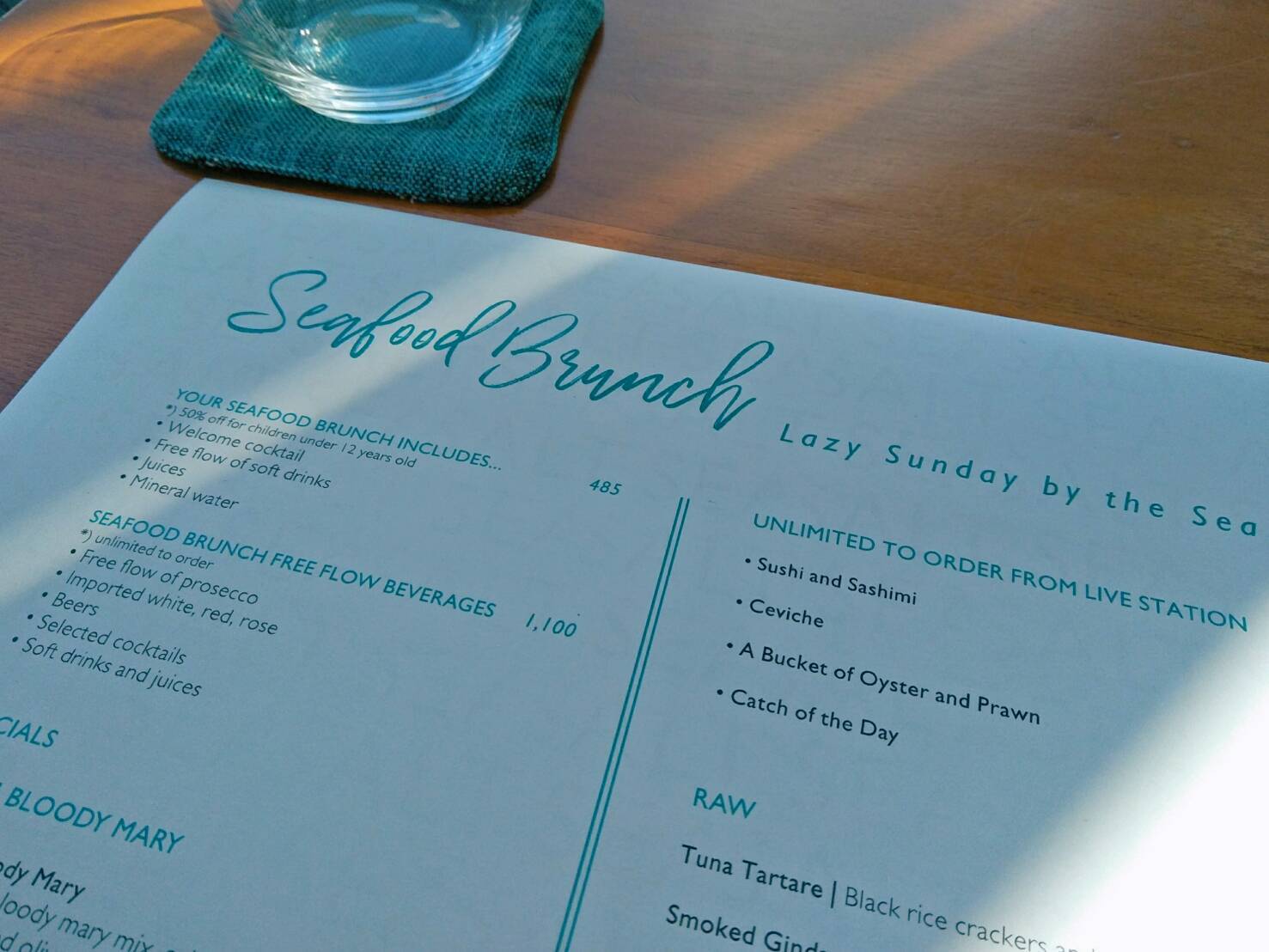 ＜サンデーブランチ＞Seasalt Alila Seminyak / シーソルト アリラ スミニャック_a0154918_19574855.jpg