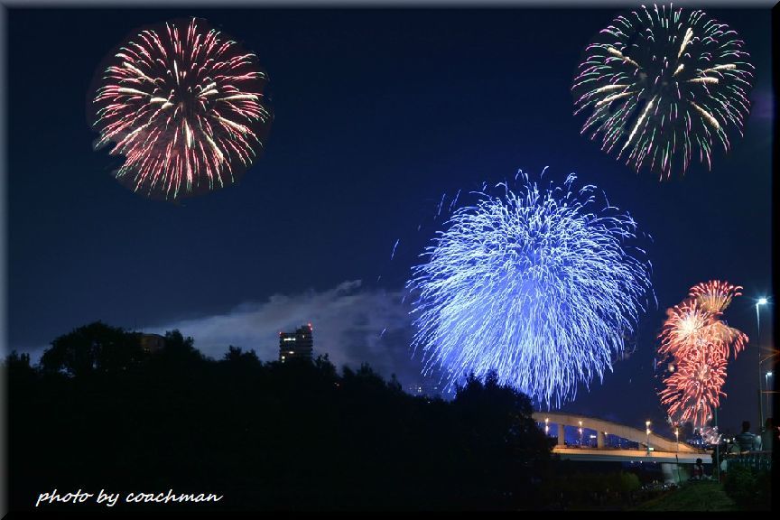 花火の画像加工 北海道photo一撮り旅