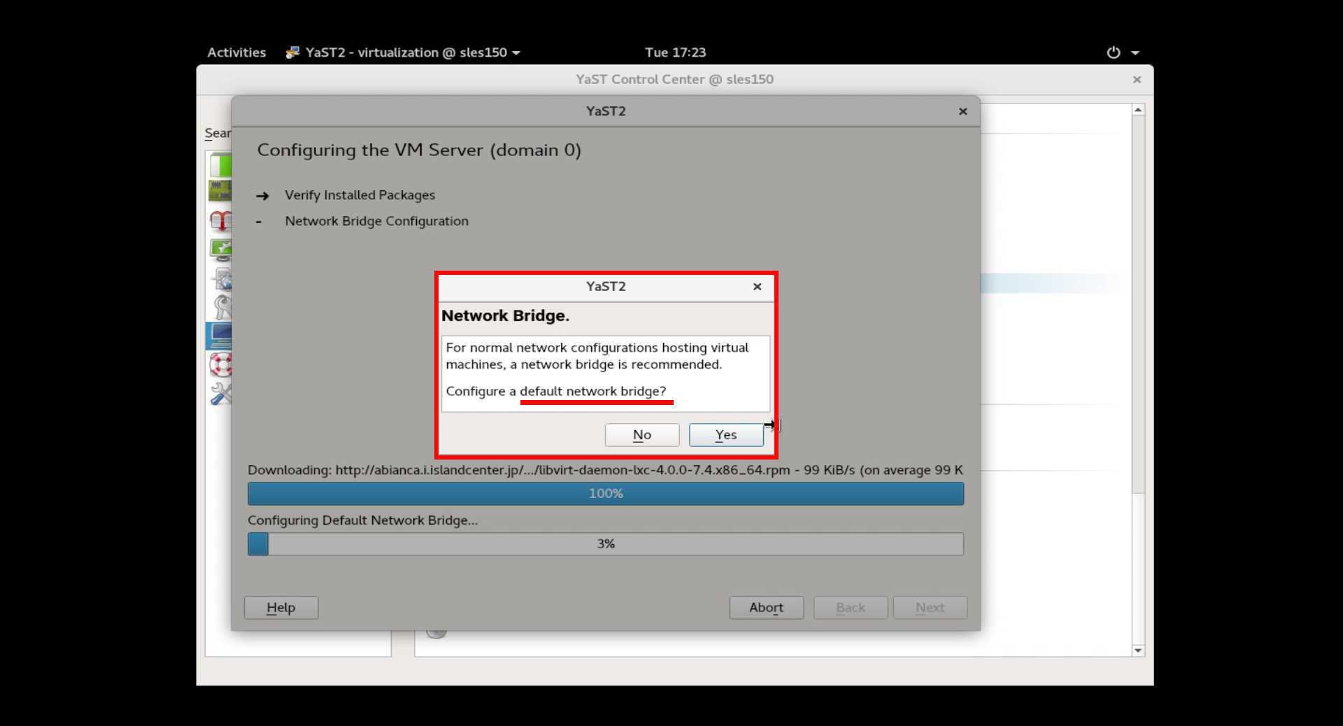 SUSE Linux 15 (SLES15) でKVM/XEN仮想環境をインストール。_a0056607_16431091.jpg