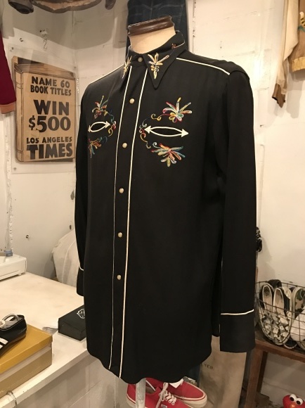 1950s MILLER RAYON WESTERN SHIRT_b0241922_08300271.jpg