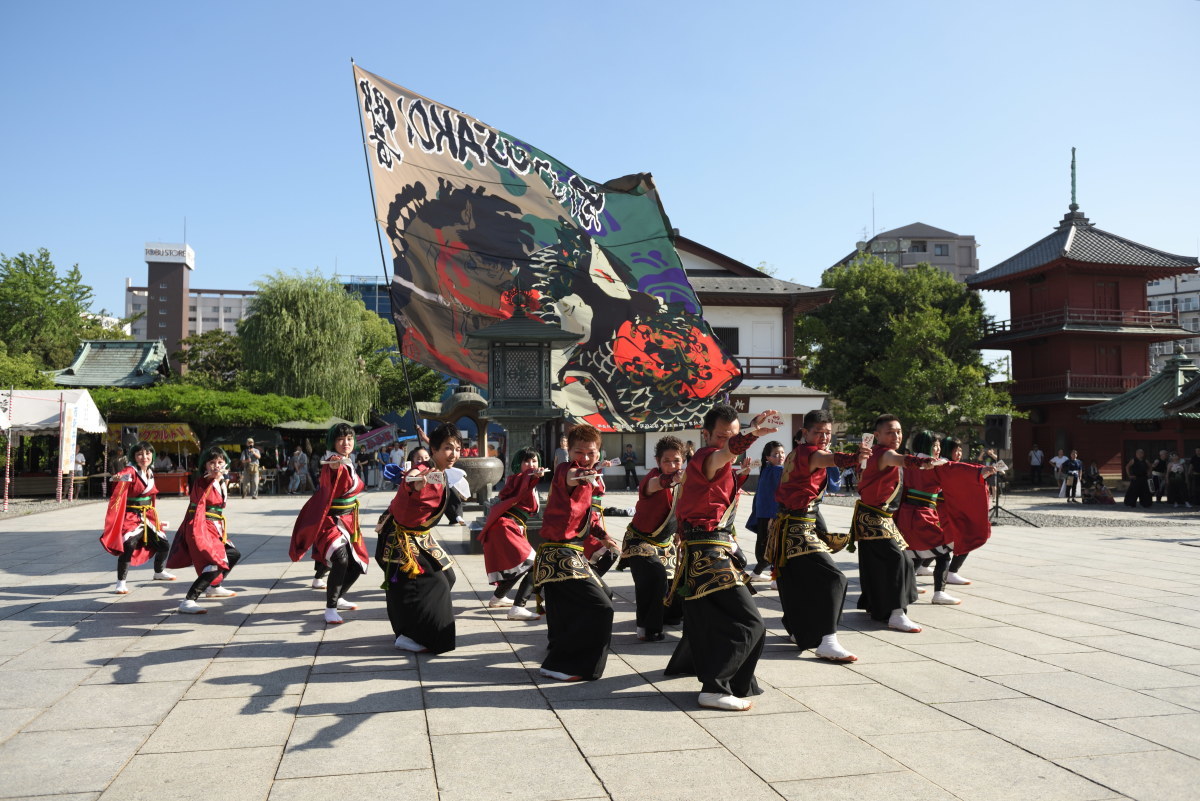 西新井大師よさこいフェスタ2018　将門Yoakois「響」さん　茨城県坂東市_c0276323_10581721.jpg