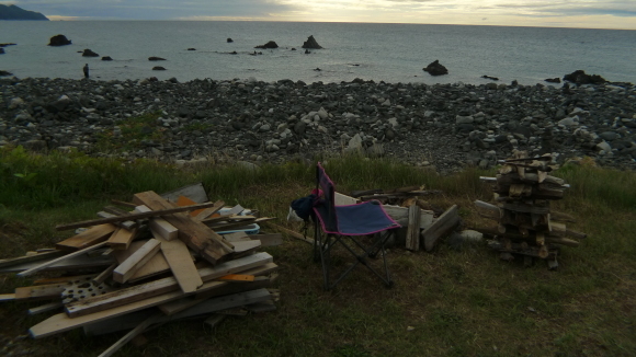 奥尻島9日　流木拾いと洗濯　48日目_c0212083_20433943.jpg