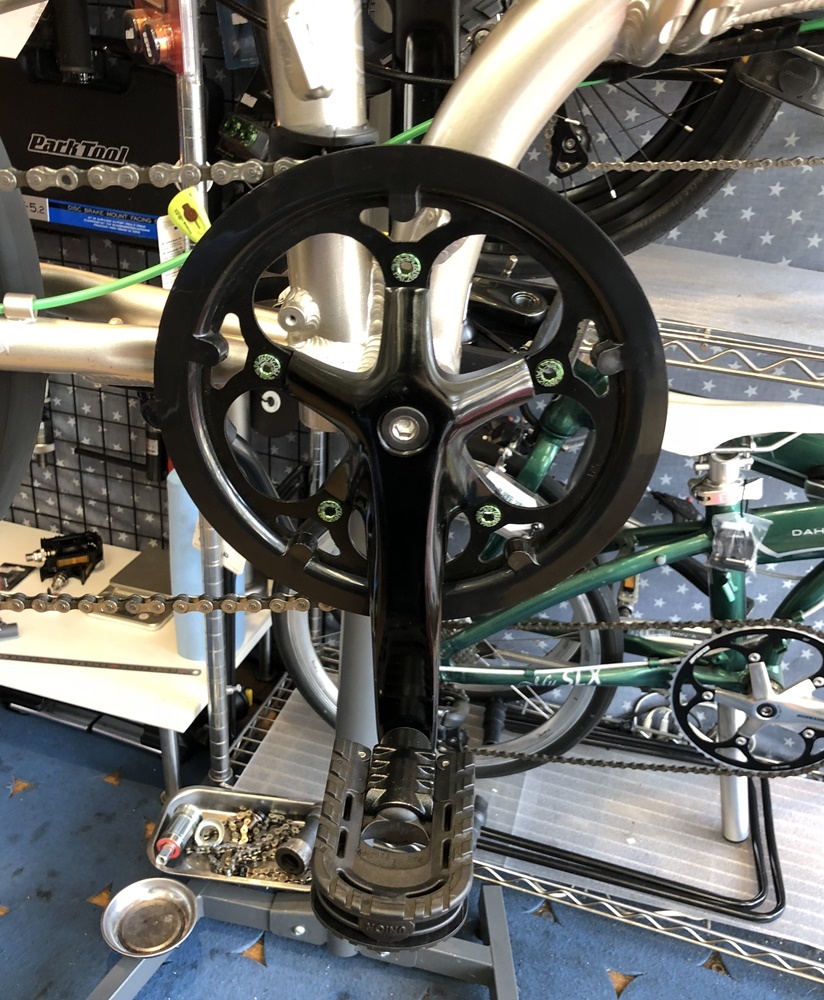 Tern Verge N8チェーンリングガード交換 カルマックス タジマ 自転車屋さんの スタッフ ブログ