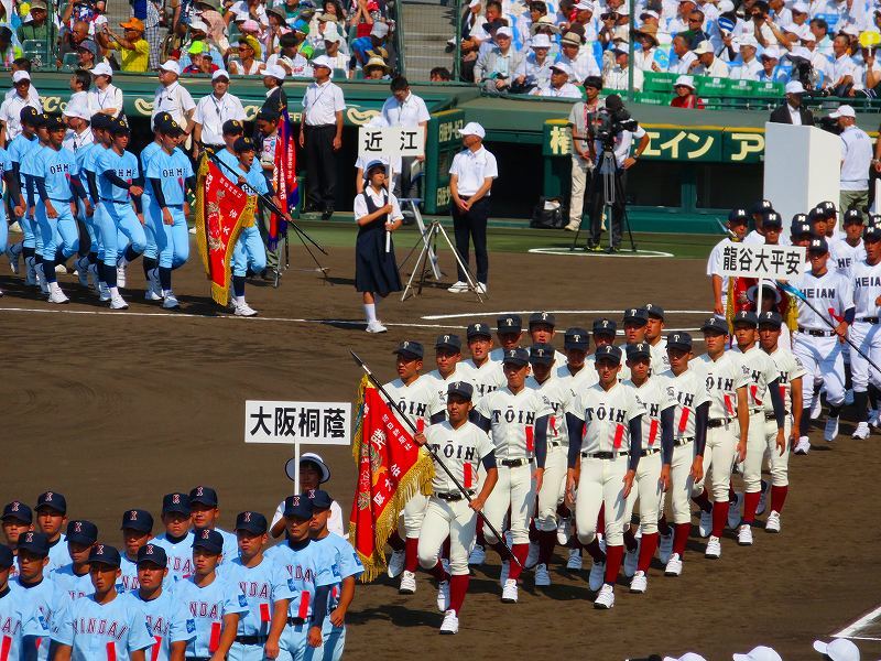夏の高校野球選手入場（関西）20180805_e0237645_19103129.jpg