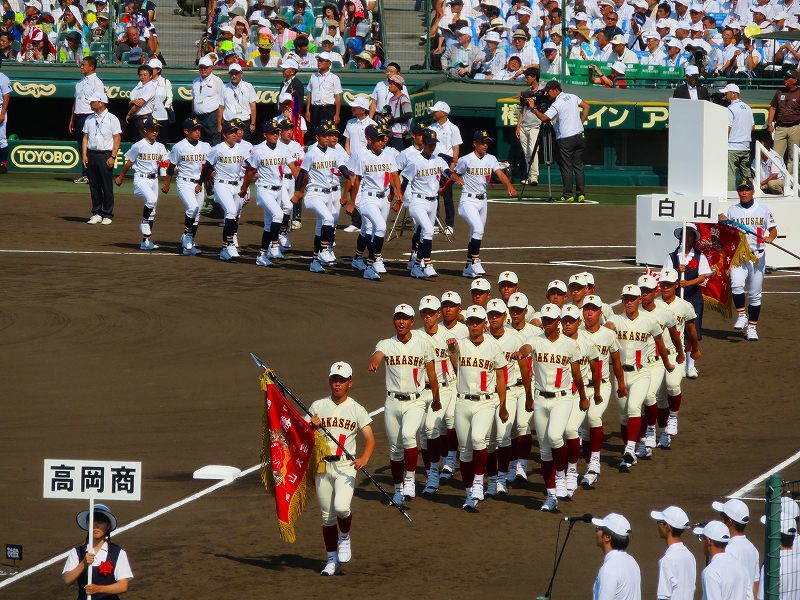 夏の高校野球選手入場（東海・北陸）20180805_e0237645_21233164.jpg