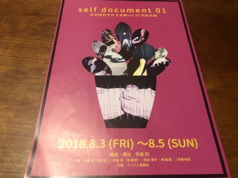 「self document 01」青年団若手自主企画vol.75　早坂企画（＠アトリエ春風舎）_f0064203_07265588.jpg