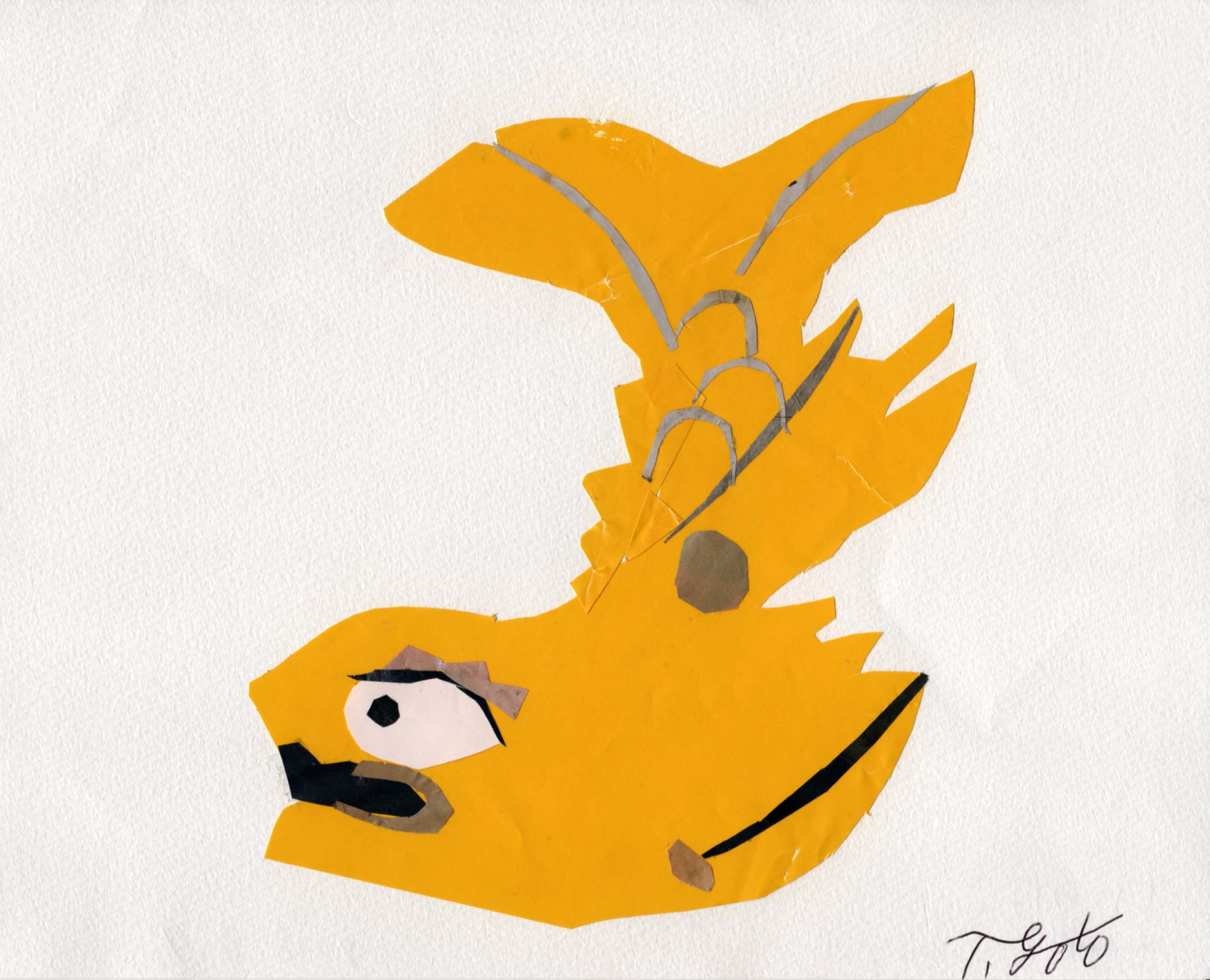 しゃちほこ 切り絵おやじ しゃちほこ 切り絵おやじ