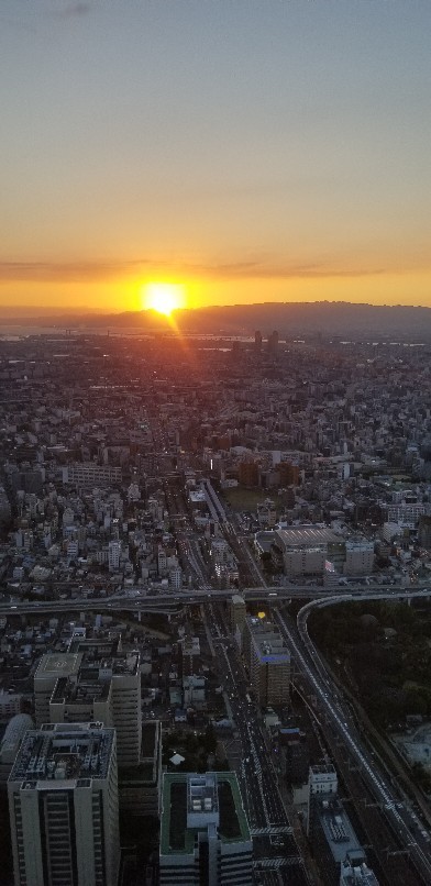 あべのハルカスの夕日_b0019313_10242292.jpg