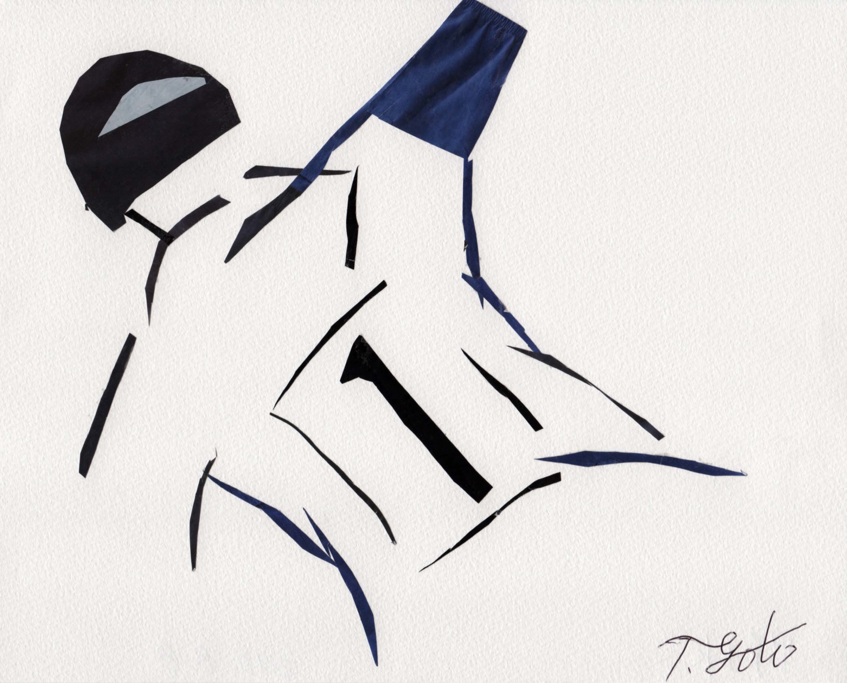 野球 : 切り絵おやじ