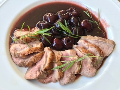 最近の夕食から アメリカン チェリーのサラダと鴨料理 やせっぽちソプラノのキッチン2 最近の夕食から アメリカン チェリーのサラダと鴨料理 やせっぽちソプラノのキッチン2