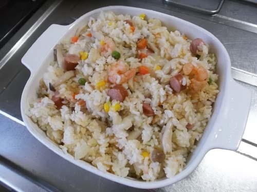 炊飯器で簡単ピラフ&液体洗剤で洗濯するとタオルが臭くなった_f0019498_22282099.jpg
