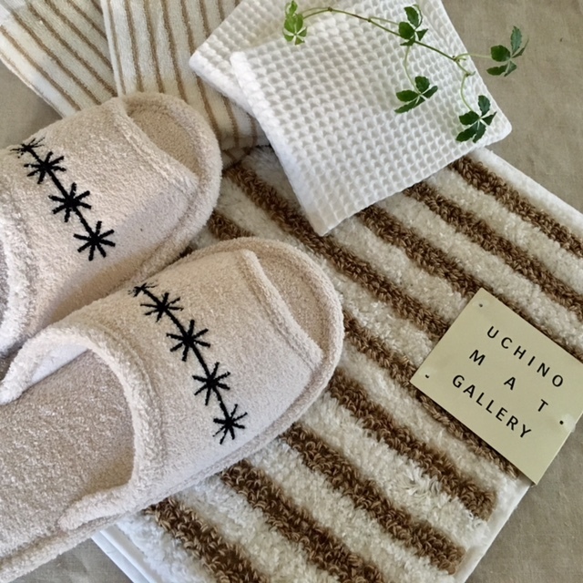 bath mat&towel &slipper お迎え準備♪_a0165160_17324059.jpg