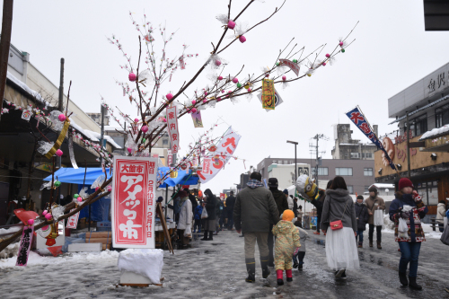 あ、きた。「いぬ年」。　冬の秋田もふもふツアー　その23　アメッコ市_a0101905_00571473.jpg