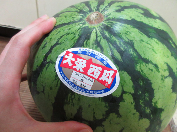 スイカ、3玉目@2018_c0152767_19315086.jpg