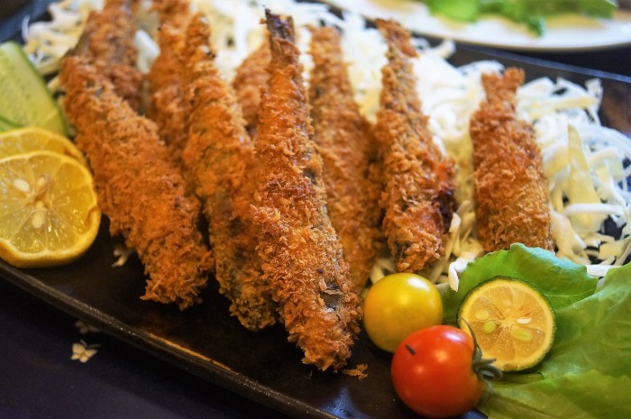 ■お盆のおもてなし料理【①鮎フライ②牡蠣の酒蒸し】品数の都合で2品ずつのご紹介です♪_b0033423_22580624.jpg