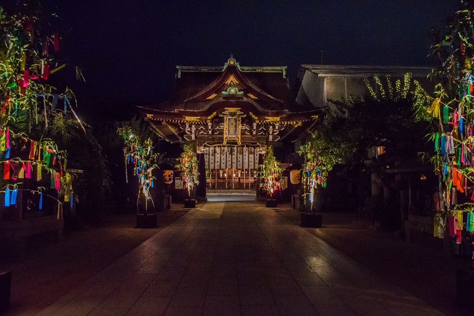 京の七夕～紙屋川エリア（北野天満宮夜間特別拝観編） - 鏡花水月