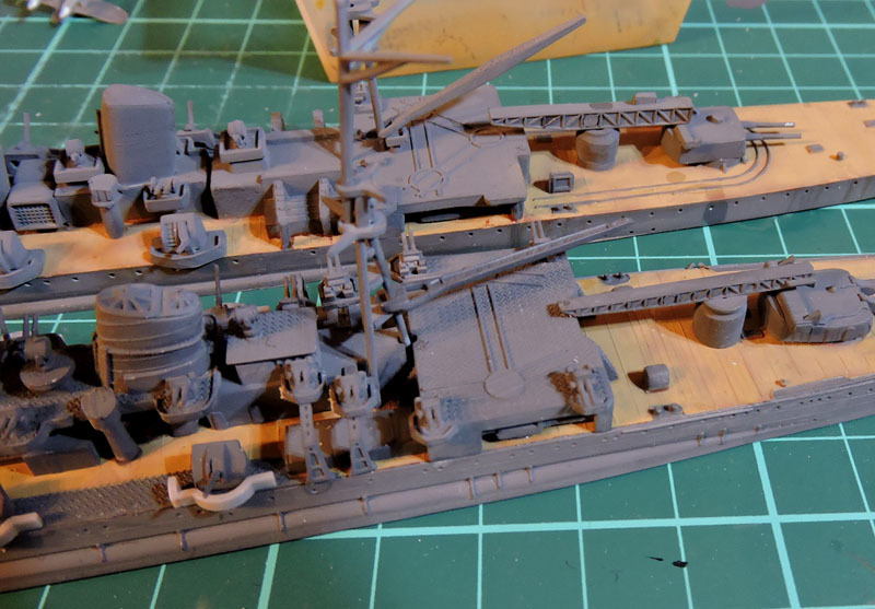 ハセガワ1/700 重巡洋艦 青葉 の製作 : ぷんとの業務日報2ndGear