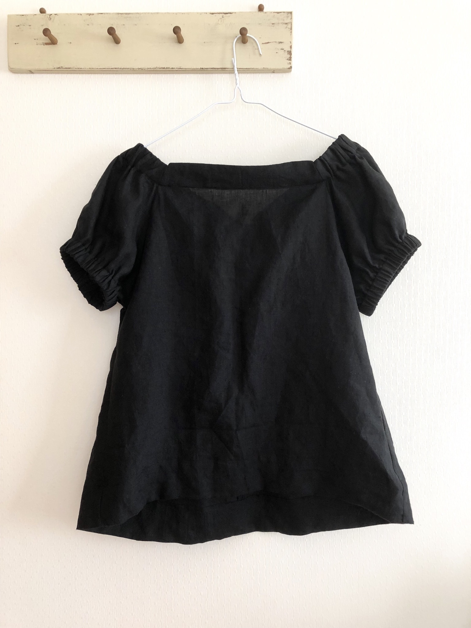 Filer 後ろvネックリボンブラウス Petite