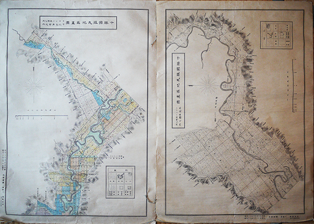 十勝国植民地区画図 各二万五千分の一 北海道庁 明治30年 2枚 : 古書 