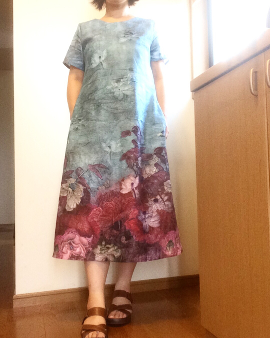 会いたかった人に会えました 一枚の絵ワンピースで 手描きイラストハンドメイド ゆずの木の雑感