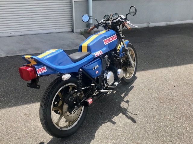 Z400FXモリワキ手曲げマフラーのお世話をしてたら・・ついつい