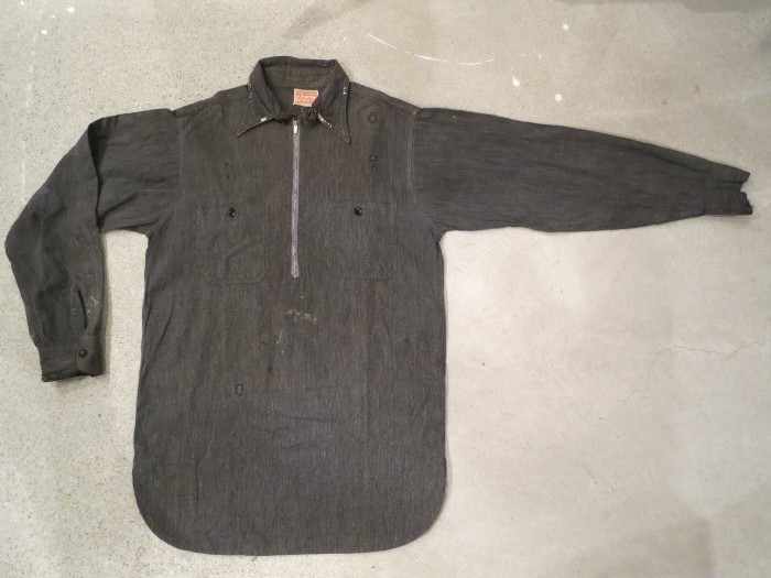 40's HOMESTEADER Pull Over Black Chambray Shirts 40s プル 40's HOMESTEADER Pull Over Black Chambray Shirts 40s プル