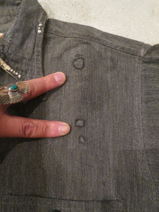 40's HOMESTEADER Pull Over Black Chambray Shirts 40s プル 40's HOMESTEADER Pull Over Black Chambray Shirts 40s プル