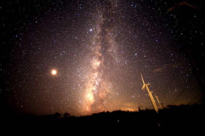 天の川の画像処理を少し変えて ブナの写真日記