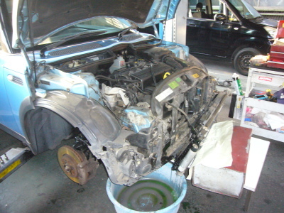 BMWミニ (R50)クーリングファン回らない 修理(レジスター交換)_c0267693_13351786.jpg